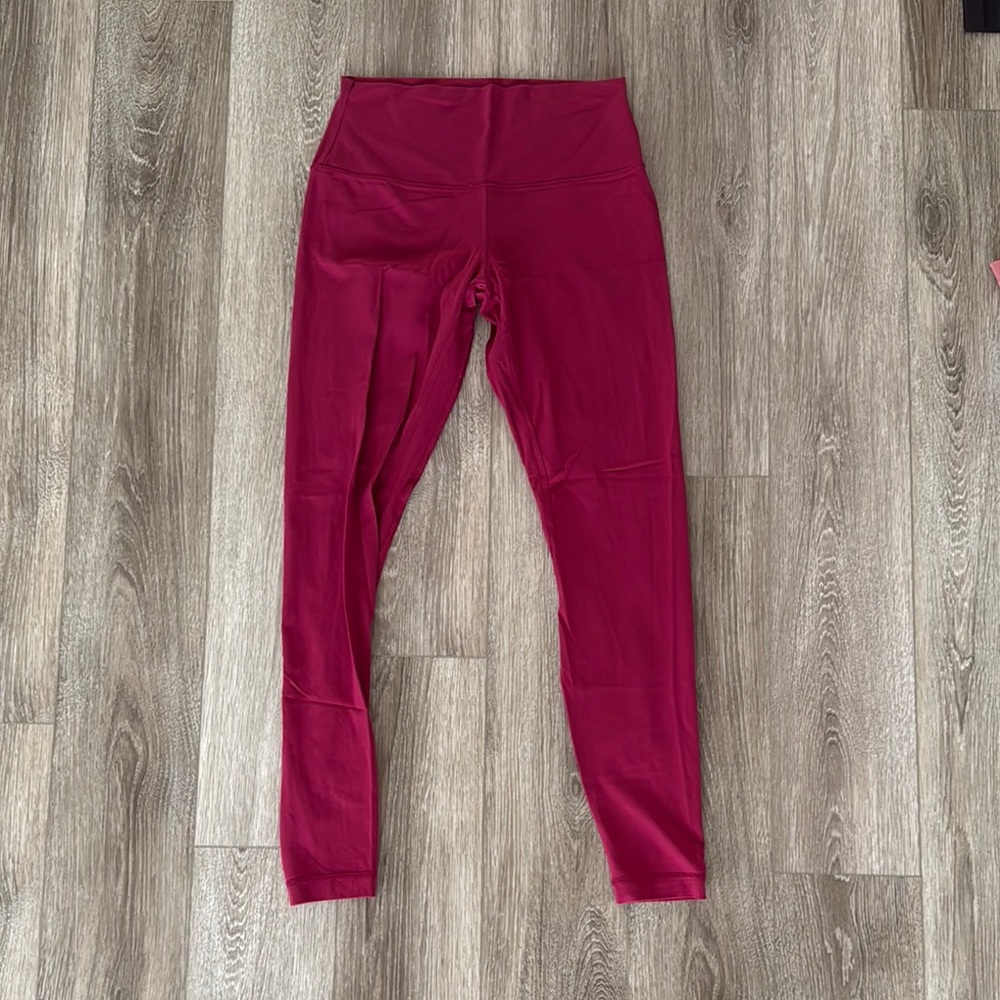 High-Waisted Red Leggings